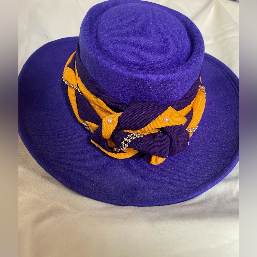 Elegant Purple and Orange Women's Hat